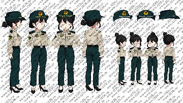 火箭军长袖女（列兵到将军）