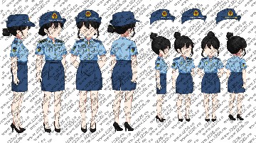 空军短袖夏常服（女列兵到将军）
